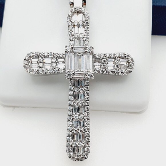 - 925 Sterling Silver Plated CZ Pendant, EVBRS511 - Picture 4 of 10